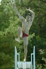 Jared Bench finished fourth on the one-meter board in Thursday night's ACC finals.