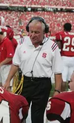NC State assistant football coach Mike Barry is the offensive line coach for the Wolfpack