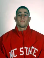 Freshman 157-pounder Kody Hamrah was one of three Wolfpack wrestlers to win by fall Tuesday night in NC State's 41-4 romp over Campbell.
