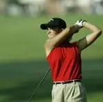 Briana Vega (above) and Molly Birmingham led the Wolfpack in the first round.