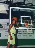 A Younger version of Manny Lawson trying his hand at basketball.