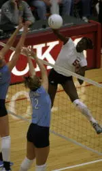 Junior middle blocker Adeola Kosoko racked up a career-high 18 kills, as the NC State volleyball team defeated East Carolina, 3-1 Tuesday night.