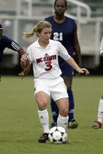 Sophomore Karla Hutton and the Wolfpack will host High Point on Tuesday at SAS.