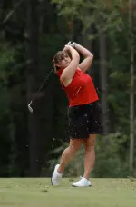 Leslie Stubblefield tied for second at the women's golf tournament