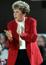 Head coach Kay Yow returns to the bench.