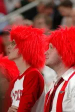 Wolfpack fan of the game contest at the Red/White basketball game Saturday