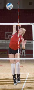 Casey Wyatt led the NC State volleyball team with nine kills at Virginia