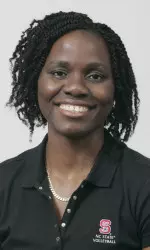 NC State assistant coach and recruiting coordinator Georgette Crawford-Crooks chats with GoPack.com