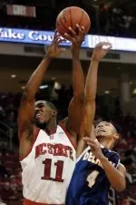 Gavin Grant draws a foul.