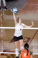 Casey Wyatt led the Wolfpack with a career high 16 kills