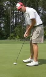 Taylor Crosby (above) and Darren Blair lead NC State after 18 holes