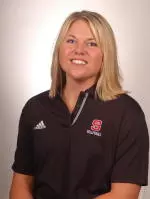 NC State assistant volleyball coach Fiona MacPherson holds court with GoPack.com