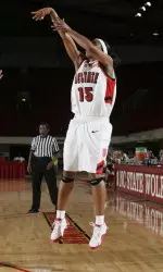 Junior Ashley Key and the Wolfpack will take on Brigham Young this Wednesday, Dec. 21.