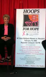 Kay Yow hopes to fill Reynolds Coliseum on Feb. 19 to raise awareness about breast cancer.