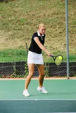Senior Danielle Stadelmann holds three singles wins so far this spring.
