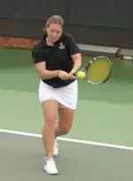 Barbara Orlay remanins undefeated in both singles and doubles play during dual matches, leading the NC State women's tennis team to a 6-1 victory over Coastal Carolina Sunday