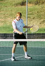 Sophomore William Noblitt stands at 7-0 in singles action this spring.