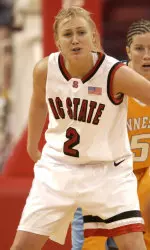 Wolfpack junior Rachel Stockdale says NC State is focused for its first-round game against Middle Tennessee State