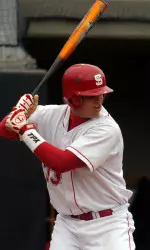 Aaron Bates had two hits Friday, but NC State fell to Georgia Tech, 9-5.
