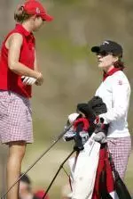 NC State women's golf coach Page Marsh (right) has the Pack back in the NCAA Regional Championship for the fourth straight year
