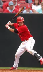 Aaron Bates (file photo) belted a two-run homer in the sixth.