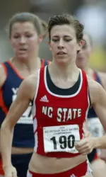 Julia Lucas took eighth place in the 5,000m at the NCAA Outdoor Track &amp; Field Championships, earning All-America honors