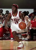 Senior point guard Monica Pope.