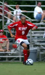 Senior Bryant Salter and the NC State men's soccer team will hold the annual Red/White game Saturday morning at Derr Track.