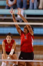 Stefani Eddins blistered Campbell with 16 kills and seven blocks as the Wolfpack volleyball team rolled to a 3-0 win