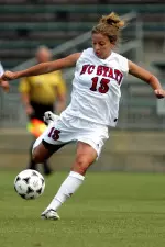 Freshman Lindsay Vera netted the Pack's goal in the 3-1 loss to No. 7 Florida State on Sunday.