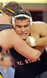 Jainor Palma won his 16th bout of the season in the Pack's 21-17 loss to East Stroudsburg.