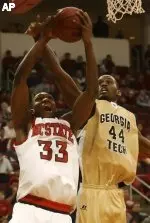Cedric Simmons scores against Georgia Tech earlier in the season.