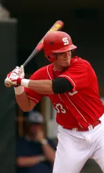 Aaron Bates had a pair of two-out hits Saturday to help the Wolfpack defeat Penn State -32.