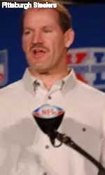 Bill Cowher talks about the Pittsburgh Steelers in a pre-Super Bowl XL press conference