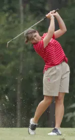 Stephanie Derrey tied for 11th place at the Lady Gamecock Classic to lead the Wolfpack to sixth place