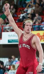 Only 197-pounder Ryan Goodman remains alive for NC State at the NCAA Wrestling Championships.