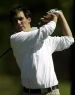 Stephen Lewton is tied for second place at five under in the E-Z-Go Invitational