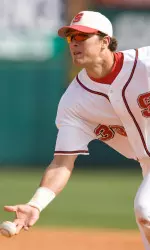 Aaron Bates cracked a two-run homer in the ninth inning Sunday, but it was not enough as Clemson defeated NC State, 6-2.