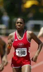 Angelina Blackmon regionally qualified in the 800m at the Charlotte Invitational