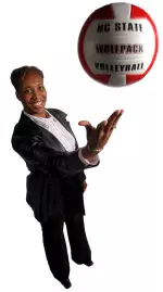 NC State volleyball caoch Charita J. Stubbs signed Janay Yancey