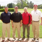 (from left to right): Crooked Creek's Director of Golf Jay Hill, David Britt, Gary Hahn, &amp; Pete Luca