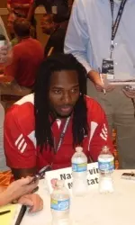 Nate Irving answers questions from the print media