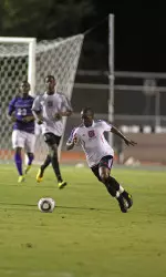 Senior Akil DeFreitas tallied two goals and one assists against Presbyterian.