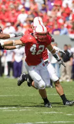 Linebacker Audie Cole leads the Wolfpack in tackles through three games.
