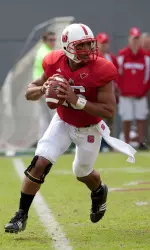 Russell Wilson threw four touchdown passes, all in the first half, and had no interceptions.