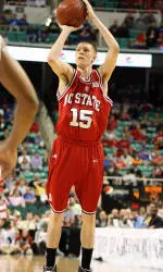 In four career games at the Greensboro Coliseum, Scott Wood has hit 15-of-24 three-point attempts.