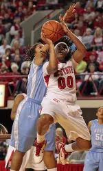 Senior Amber White scored a game-high 23 points.