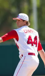 Rob Chamra pitched eight strong innings Saturday to improve to 7-0 with a 9-5 victory over Maryland.