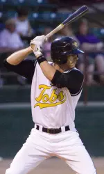 Ryan Mathews set a team record with 14 home runs for the Wilson Tobs this summer.