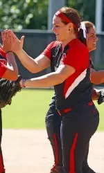 Sophomore pitcher Emily Weiman